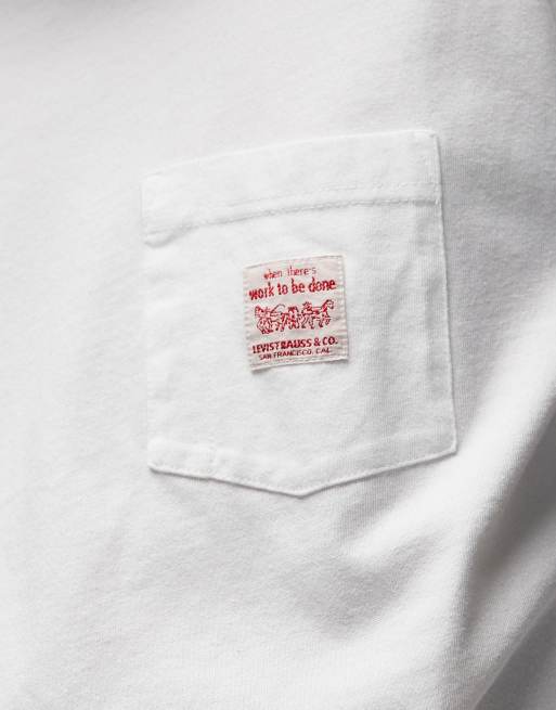 Levi's - Workwear Capsule - T-shirt oversize à logo - Blanc, 5 de 5
