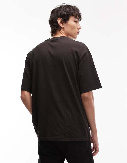 Levi's - Workwear Capsule - T-shirt oversize nera con logo, 3 di 5