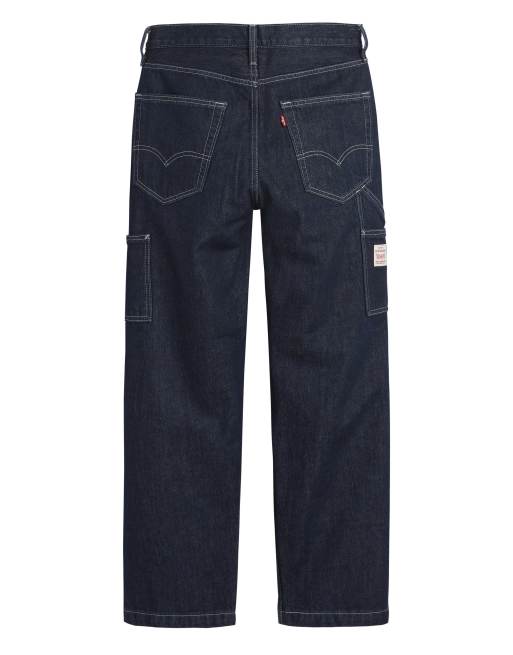 Levi's Workwear Capsule unisex 568 loose straight fit double knee jeans in dark wash