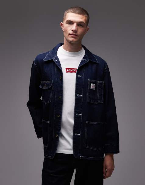 Levi's - Workwear Capsule - Unisex denim berkley chore coat in donkere wassing - view 1