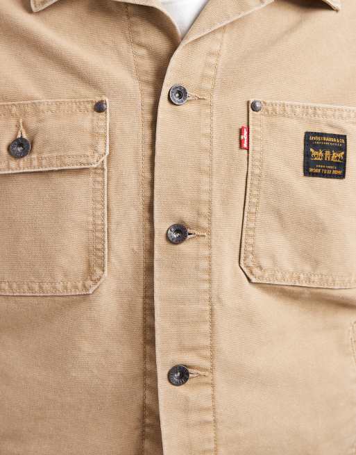 Levi's Workwear giacca da lavoro color cammello, 4 di 5