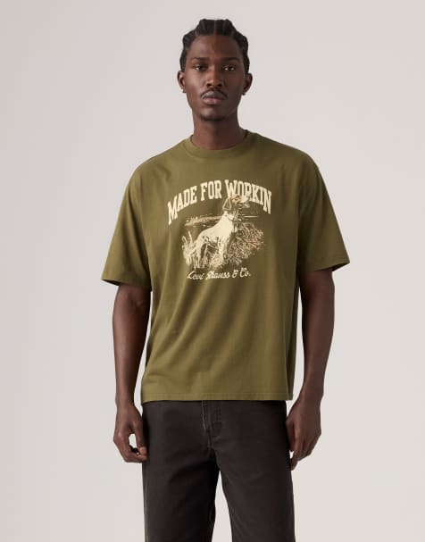 Levi's Workwear graphic tee in green - view 1