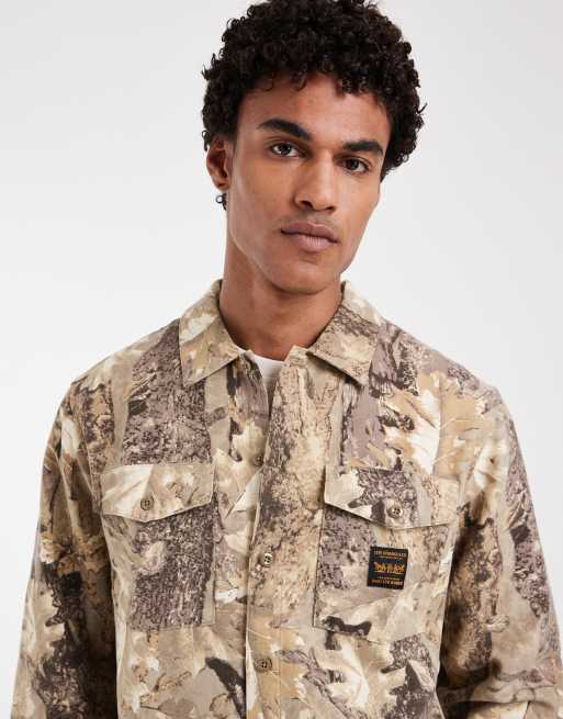 Levi's Workwear Hemd mit Camouflage-Tasche in Braun, 5 von 5