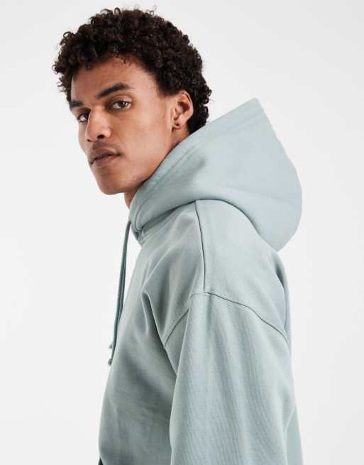 Levi's Workwear hættetrøje i lysegrøn/blå, 4 af 5