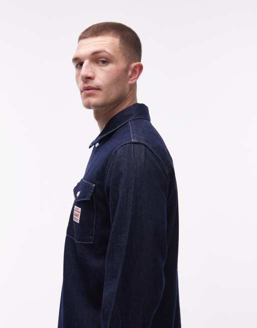 Levi's – Workwear – Jeans-Hemdjacke in Indigoblau, 4 von 5