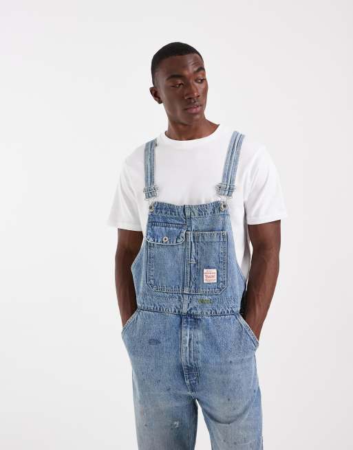 Levi's Workwear lockere Denim-Latzhose im Vintage-Look in Hellblau, 2 von 5