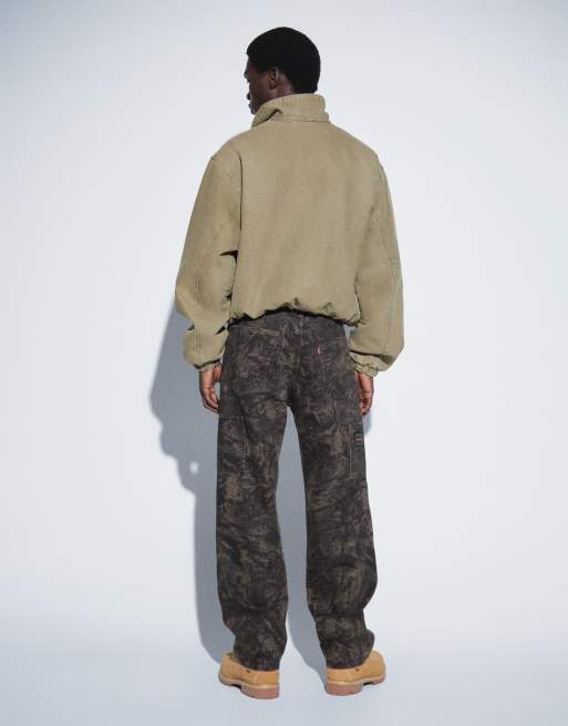 Levi's Workwear loose carpenter-jeans med dobbelt knæ i camo, 3 af 9