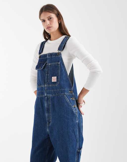 Levi's Workwear lösa denimoveraller i mellanblått, 3 av 4