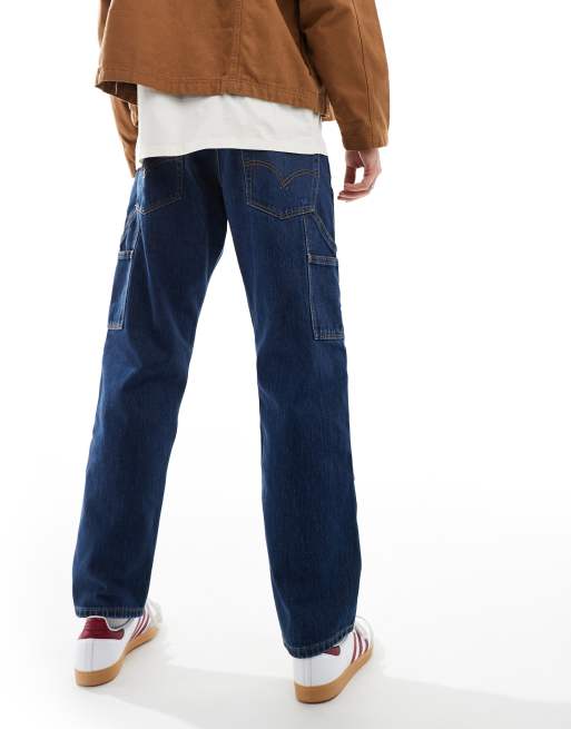 Levi's Workwear - Losse 565 jeans met dubbele kniestukken in donkerblauw, 2 van 5