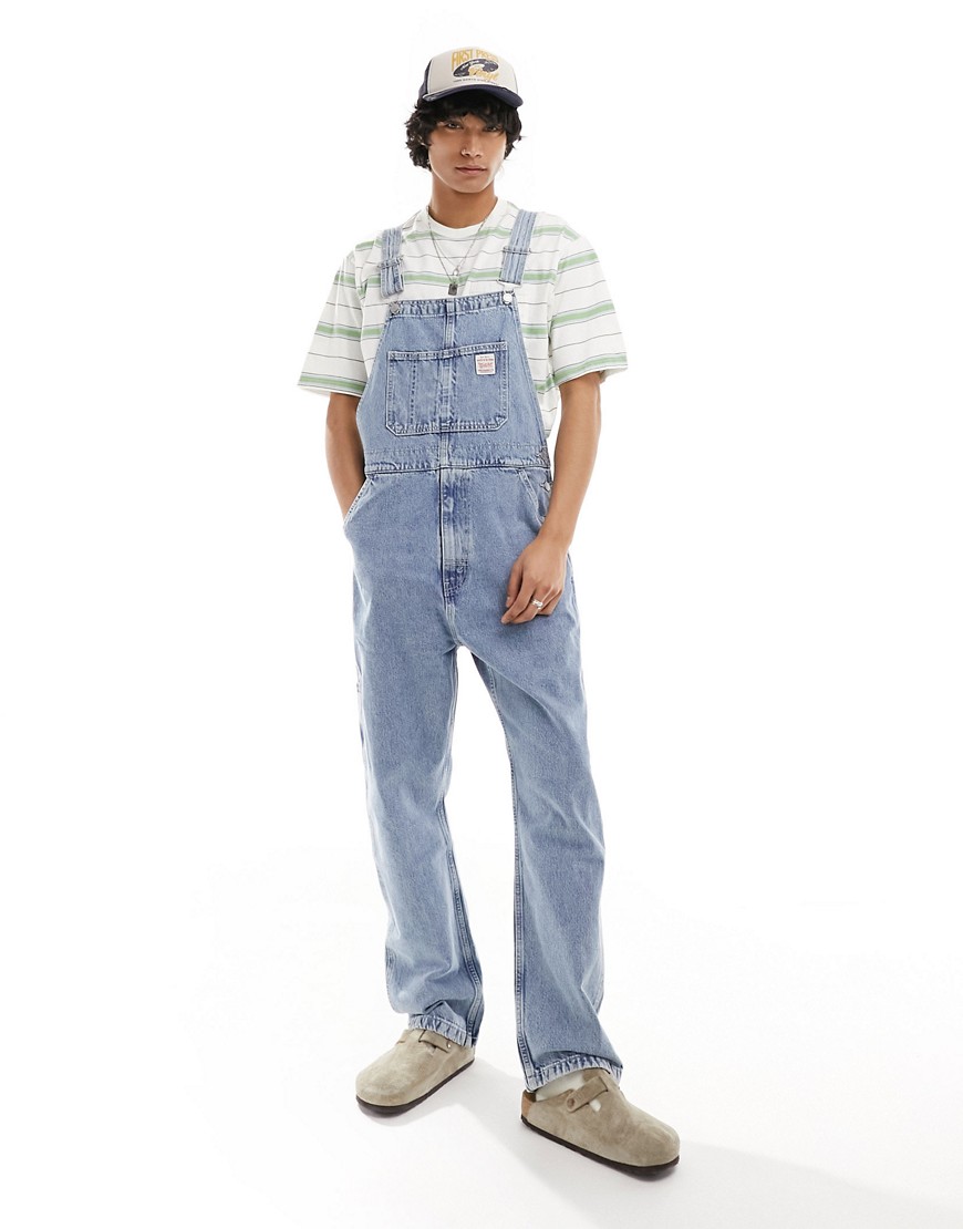 Levi’s Workwear Overall dungarees in light blue wash denim