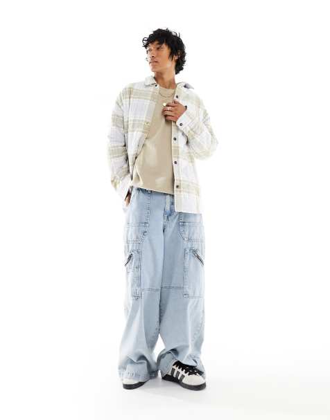 Levi's Workwear - Parkside - Foret overskjorte med tern i cremehvid - view 1