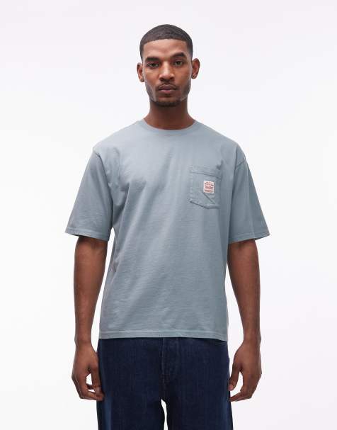 Levi's Workwear pocket logo t-shirt in dusty blue