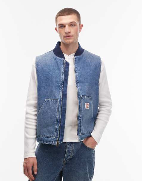 Levi's - Workwear Sansome - Gilet imbottito in denim blu - view 1