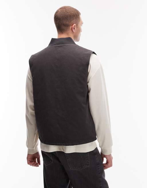 Levi's - Workwear Sansome - Gilet nero imbottito in tela, 3 di 5