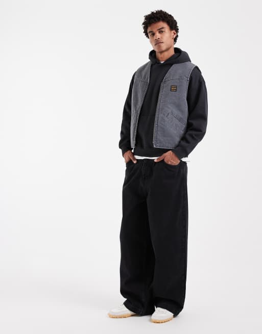 Levi's Workwear Saratoga Denim-Weste in verwaschenem Schwarz, 2 von 5