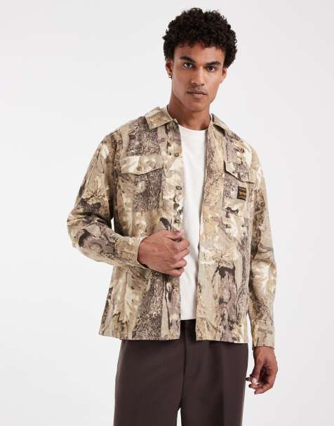 Levi's Workwear skjorta med camoficka i brun - view 1