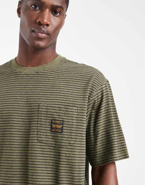 Levi's Workwear striped pocket t-shirt in green - view 1