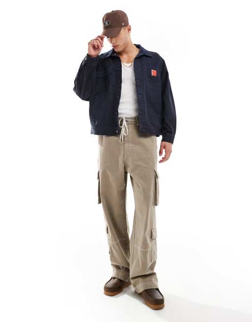 Levi's Workwear – Sunrise – Granatowa płócienna kurtka typu trucker, 2 z 4