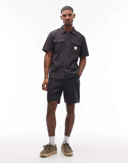 Levi's – Workwear – Svart skjorta med korta ärmar, del av set, 2 av 5