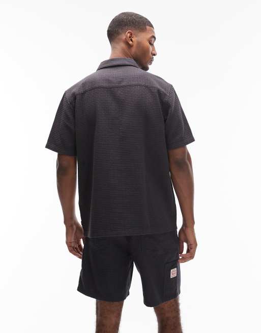 Levi's – Workwear – Svart skjorta med korta ärmar, del av set, 3 av 5