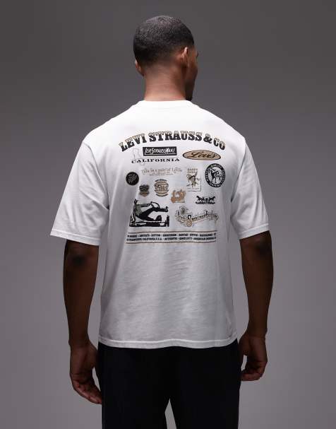 Levi's - Workwear - T-shirt avec imprimé graphique - Blanc - view 1