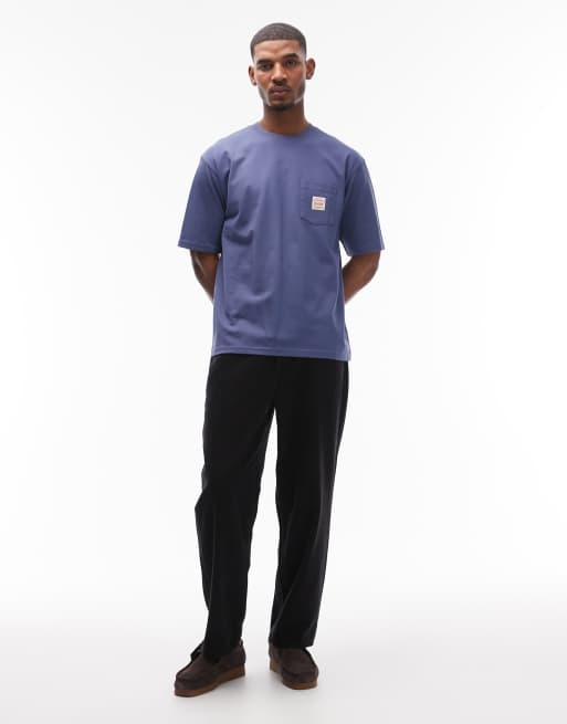 Levi's Workwear - T-shirt décontracté avec poche à logo - Bleu marine, 2 de 5