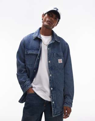 Levi's - Workwear Telegraph - Surchemise matelassée en denim - Bleu marine