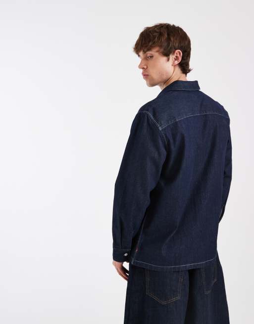 Levi's Workwear veste de travail en denim Berkley bleu foncé, 6 de 6