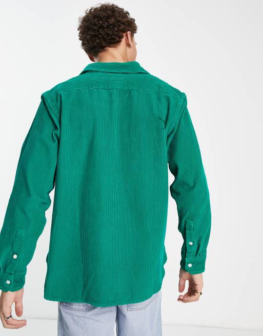 Levis green shop corduroy shirt