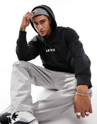 Levi's x Asos exclusive hoodie with small boxtab logo in black