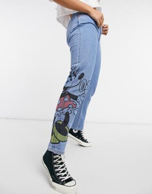 X Disney Minnie Mouse boyfriend jeans 