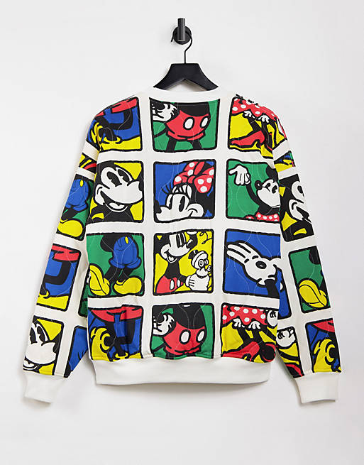 Levi's x Disney reversible crew neck sweatshirt in multi print | ASOS