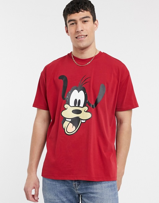 Levi's x Disney t-shirt with large Goofy graphic in red
