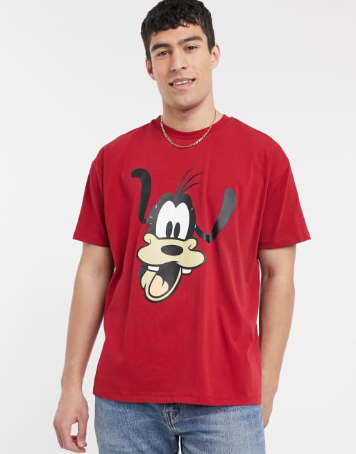 Levi's x Disney t-shirt with large Goofy graphic in red | ASOS