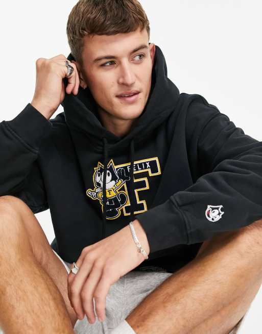 Levi's x Felix The Cat Capsule - Felpa con cappuccio nera con logo sul petto
