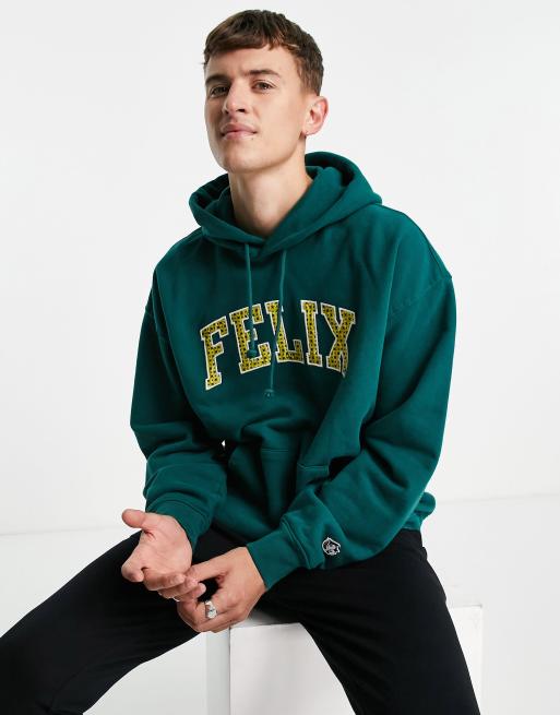 Levi's x felix the cat capsule hoodie in green with chest logo | ASOS