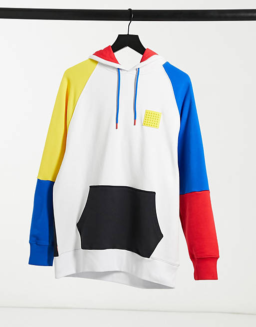 Levi's x LEGO capsule colourblock customisation hoodie relaxed fit in multi  | ASOS
