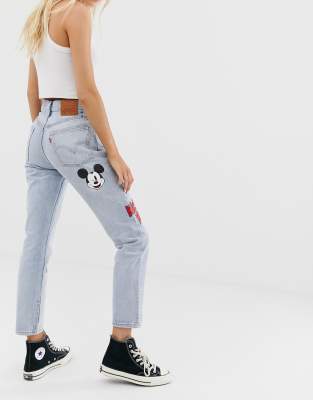 Levi's X Mickey Mouse 501 crop jeans | ASOS