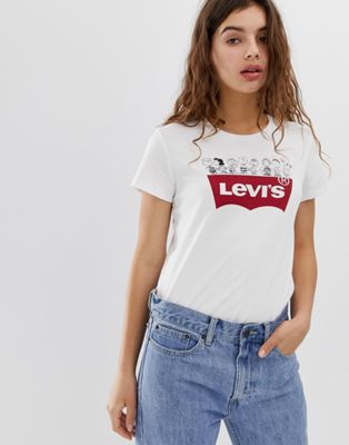 levi's peanuts t shirt