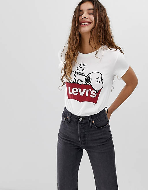 I'm proud Fume Basic theory Levi's® X Peanuts Perfect Graphic Tee Shirt