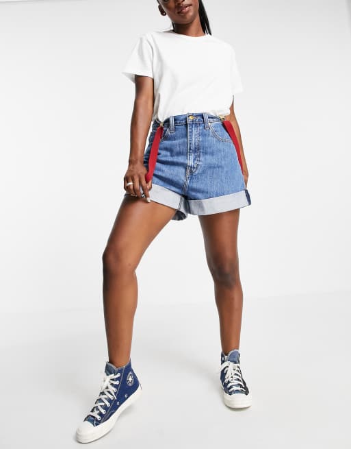 Levi's X Pokémon denim shorts in midwash blue | ASOS