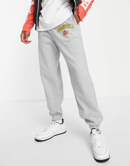 Levi's x Simpsons capsule joggers with springfield print in grey | ASOS