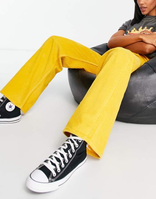 Levi's x The Simpsons high loose cord pants in yellow | ASOS