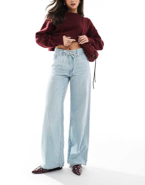 Levi's – XL – Blekt tvättade, raka jeans med ledig passform - view 1