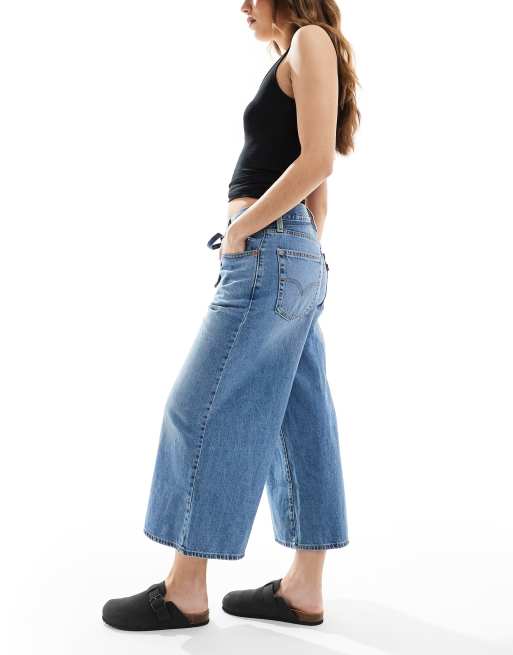 ワイドレッグ♪【Levi's】ブルー XL Culotte ジーンズ Blue XL Culotte Jeans by Levi's on Sale