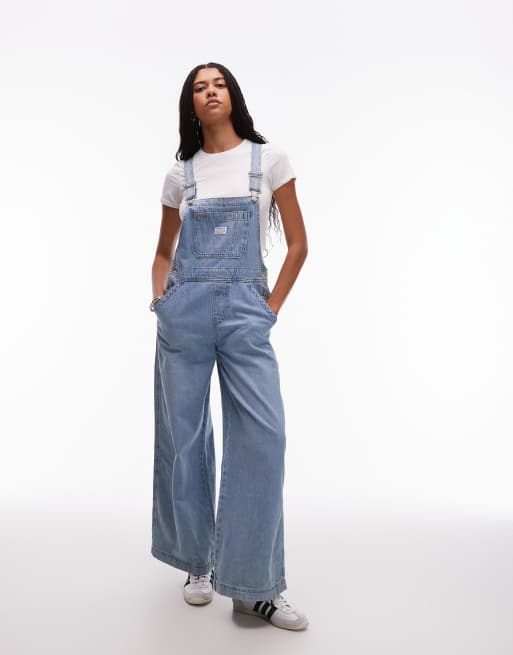 Levi's XL denim overalls in light wash
