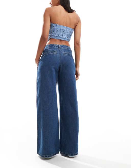 Levi s XL Jean large a taille mi haute Bleu fonce
