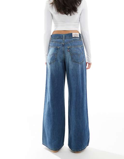 Levi's – XL – Jeans in Mittelblau mit geradem, lockerem Schnitt , 3 von 5