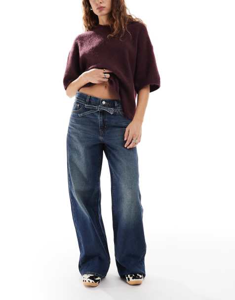 Levi's - XL - Rechte jeans met losse pijpen in blauw met wassing - view 1