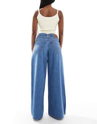 Levi's Blue Xl Superwide Jeans In Blue
